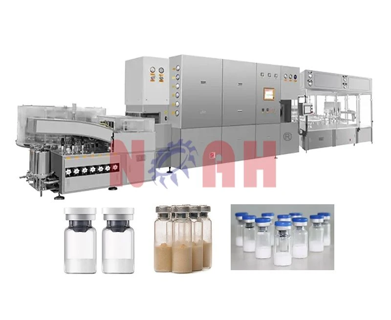 Produktionslinie zum Waschen, Trocknen, F&uuml;llen, Verschlie&szlig;en und Etikettieren von FZLD-Modellfl&auml;schc