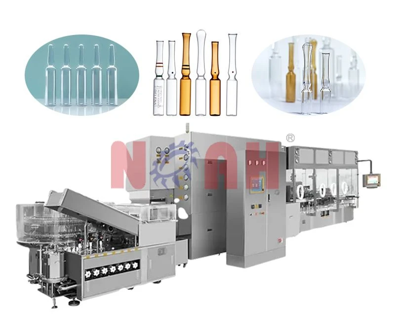 Produktionslinie zum Waschen, Trocknen, F&uuml;llen und Verschlie&szlig;en von Ampullen Modell ALXI-I