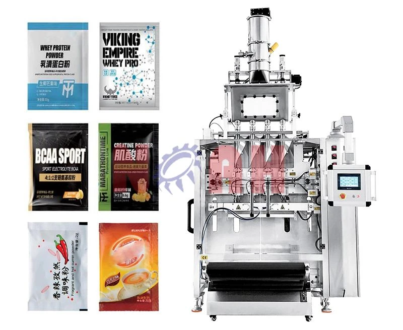 HDCK-P3 Mehrspurige 3-Seiten-Siegelpulververpackungsmaschine