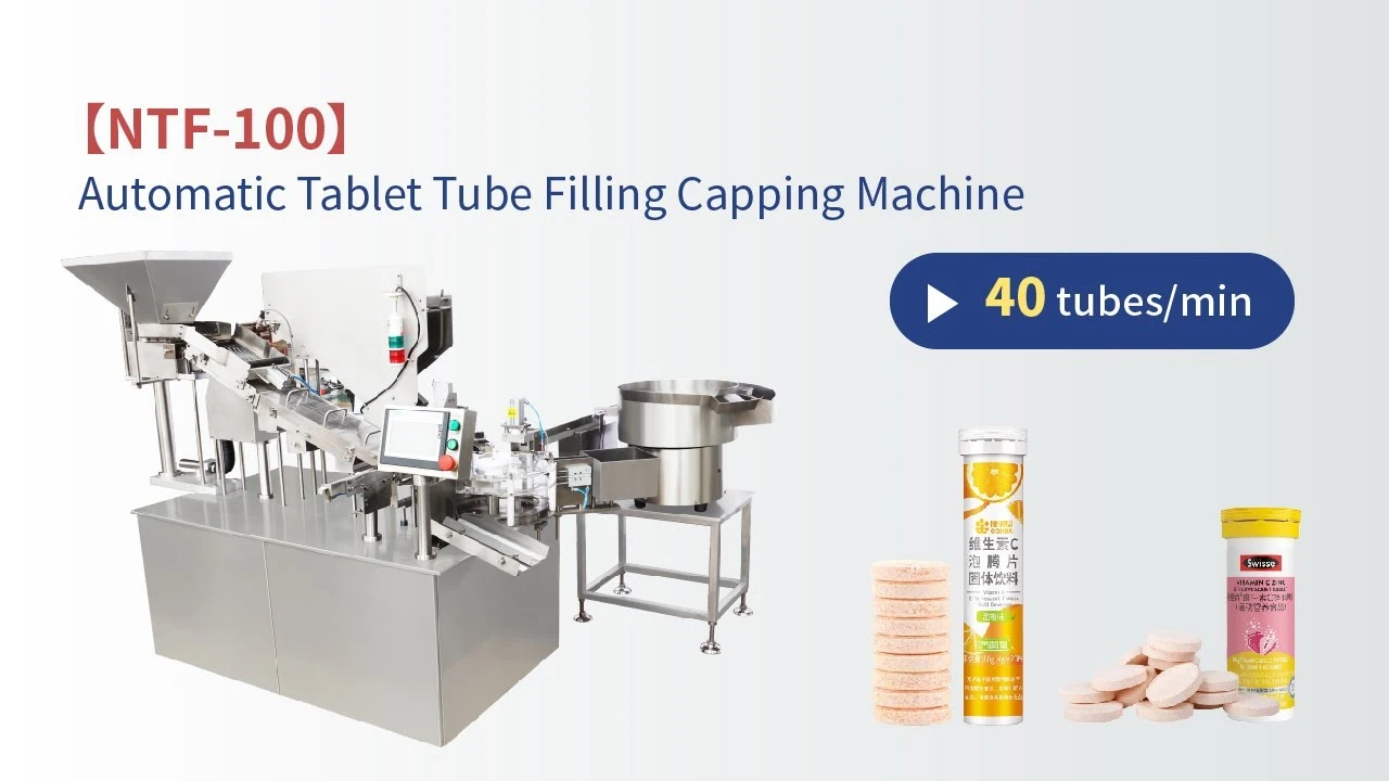 Automatische Tubenf&uuml;ll-Verschlie&szlig;maschine NTF-100