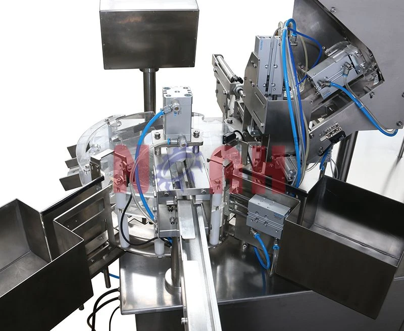 Automatische Abf&uuml;ll- und Verschlie&szlig;maschine f&uuml;r Tablettenr&ouml;hrchen NTF-100