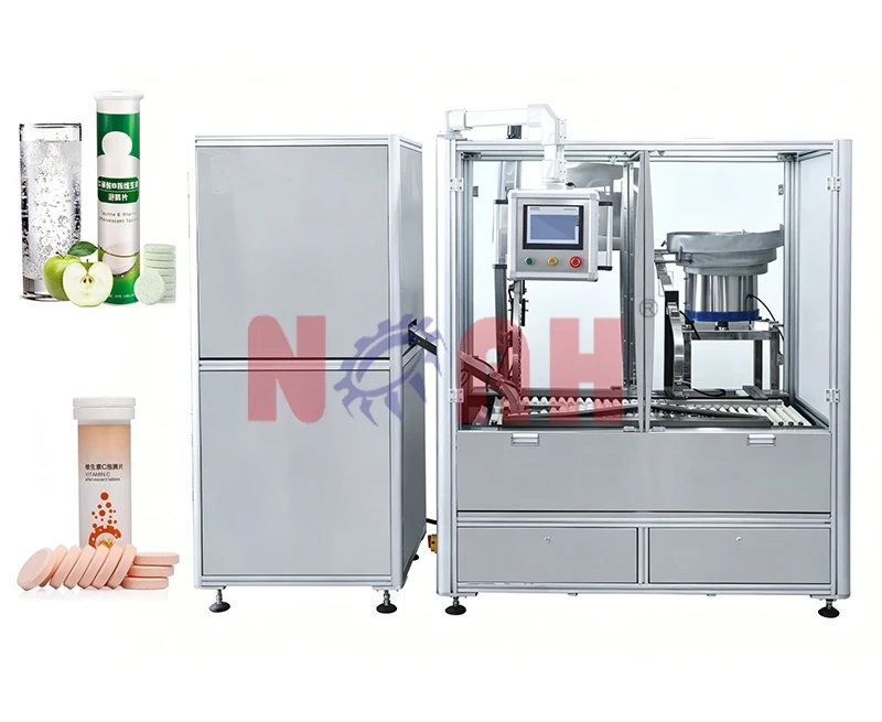 Automatische Abf&uuml;ll- und Verschlie&szlig;maschine f&uuml;r Tablettenr&ouml;hrchen NTF-600