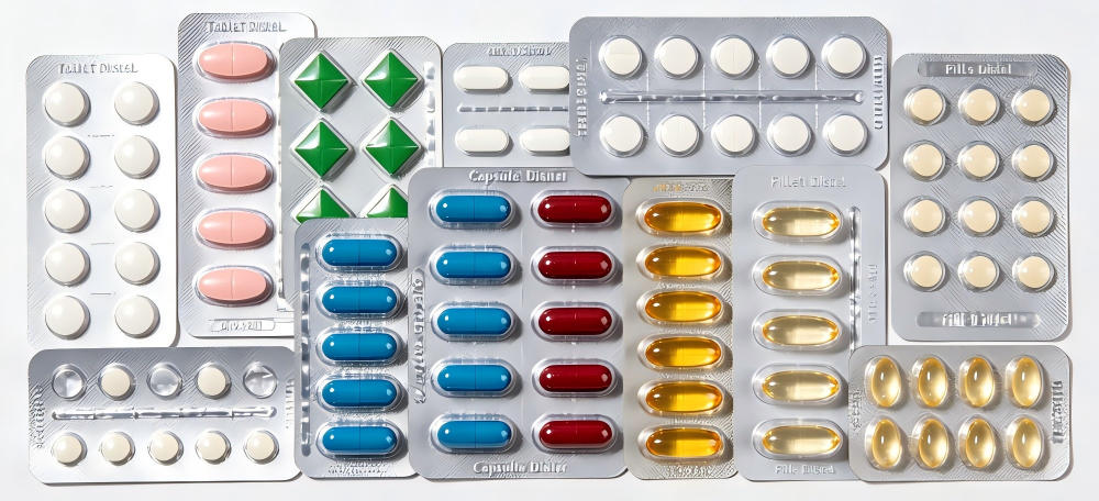 Blisterverpackungsmaschine für Medikamente